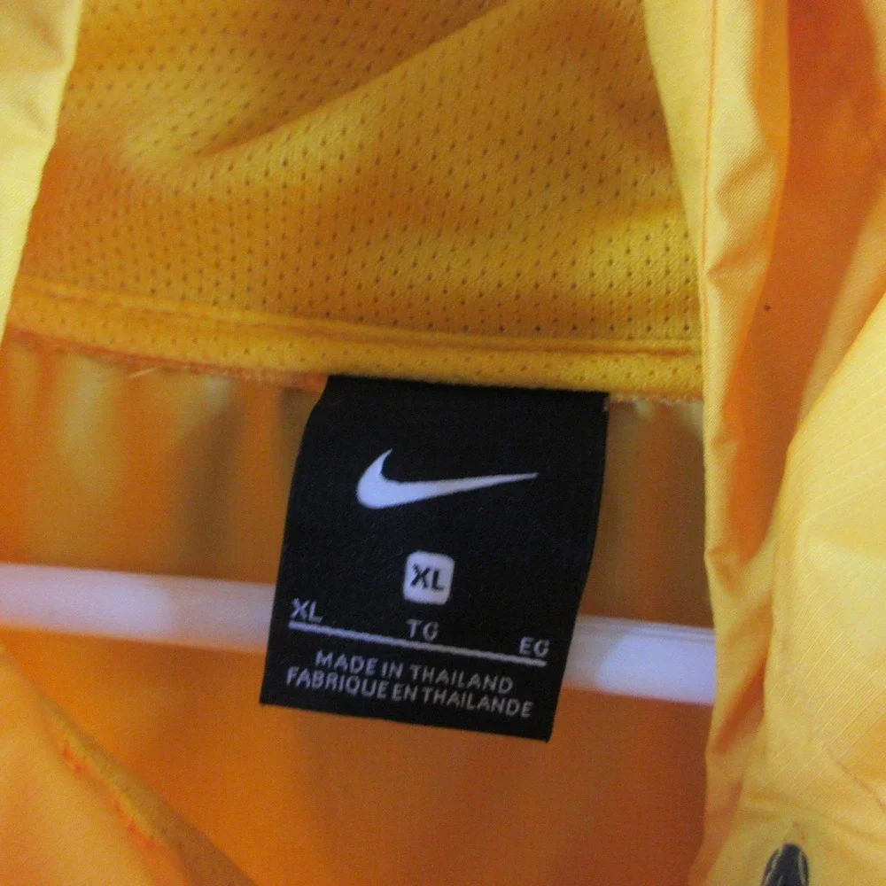 LSU Tigers Jacket Mens XL Gold Purple NCAA Football Nike Hooded Pullover